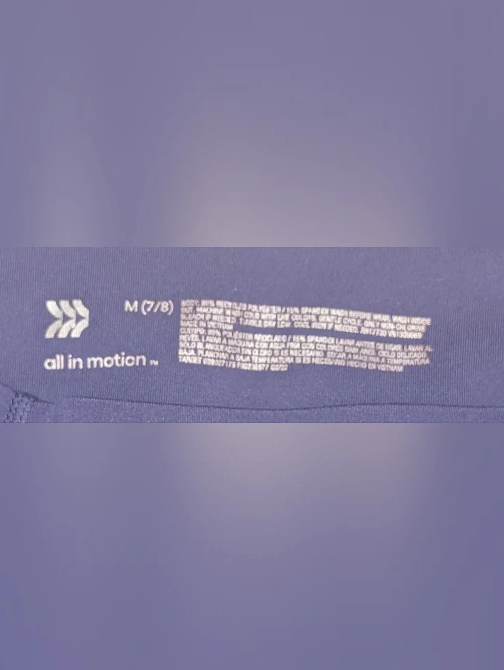 all in motion girls' cropped performance leggings - Size 7/8 💜 🌹 🌺 2-pack